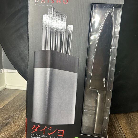 NIB -- Cuisine::pro Daisho Nara 6-Piece Knife Block – Graphite - Picture 7 of 8